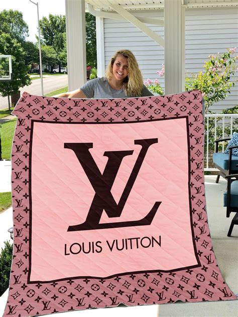 pink louis vuitton blanket